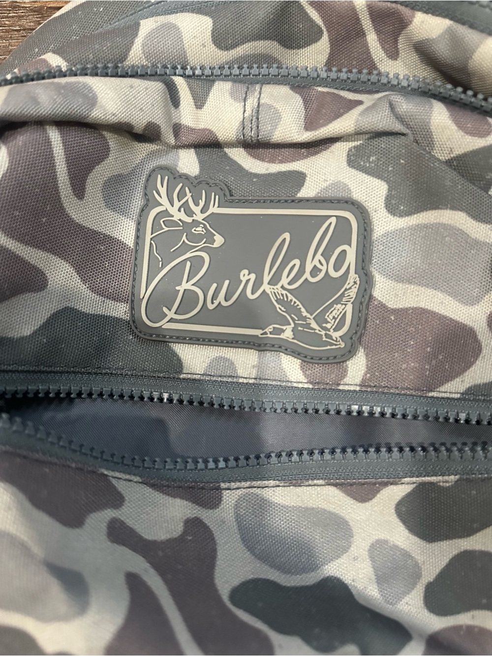 BURLEBO Camo Backpack in Gray and Black - Picture 8 of 8
